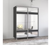 Шкаф-купе Mobildor Aron с зеркалом K3 Zebra 160x210x60 (Anthracite)