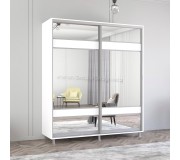 Шкаф-купе Mobildor Aron с зеркалом K3 Zebra 190x210x60 (White)