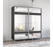 Шкаф-купе Mobildor Aron с зеркалом K3 Zebra 190x230x60 (Anthracite)