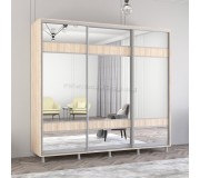 Dulap-cupe Mobildor Aron cu oglinda K3 Zebra 240x240x60 (Sonoma Oak)