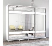 Dulap-cupe Mobildor Aron cu oglinda K3 Zebra 270x200x60 (White)