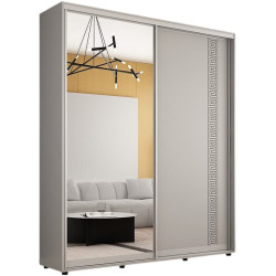 Dulap-cupe Mobildor Compact 1 oglinda/1 PAL/ornament grecesc 230x200x45 (Gray) Thumb