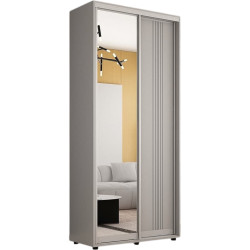 Dulap-cupe Mobildor Compact 1 oglinda/1 PAL/ornament linii 120x240x45 (Grey) Thumb