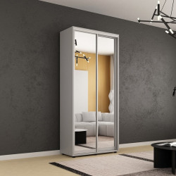 Dulap-cupe Mobildor Compact 2 usi oglinda 110x220x45 (Gray)