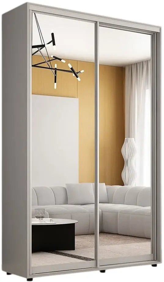 Dulap-cupe Mobildor Compact 2 usi oglinda 170x220x45 (Gray) - 3