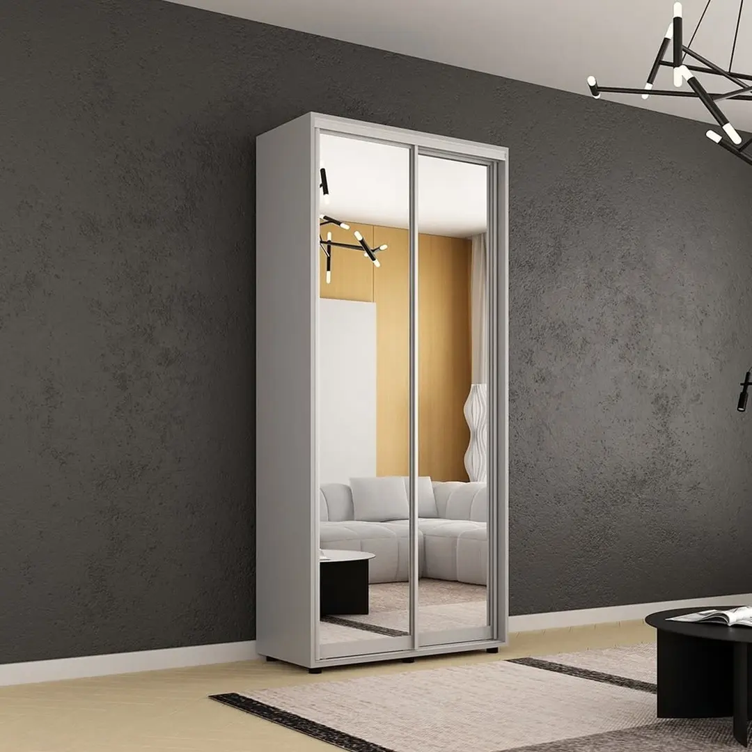 Dulap-cupe Mobildor Compact 2 usi oglinda 120x240x45 (Grey)