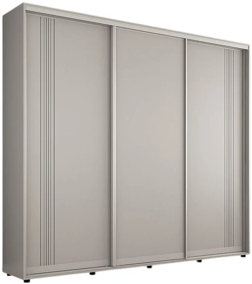 Dulap-cupe Mobildor Compact 3 PAL/ornament linii 260x210x45 (Grey)