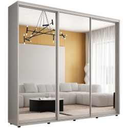 Шкаф-купе Mobildor Compact 3 зеркальные двери 250x220x45 (Gray) Thumb
