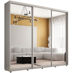 Dulap-cupe Mobildor Compact 3 usi oglinda 260x200x45 (Grey) Thumb