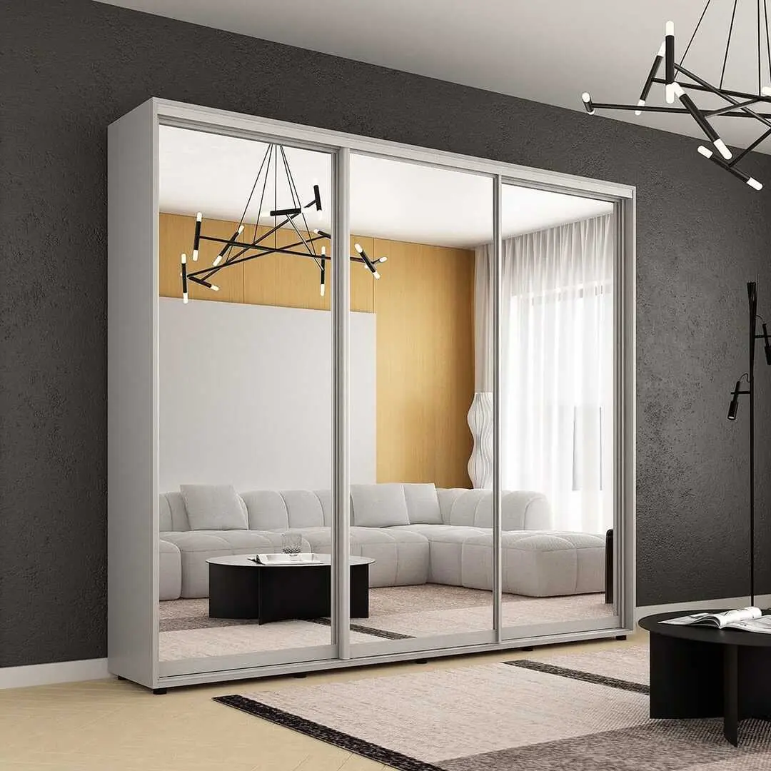 Dulap-cupe Mobildor Compact 3 usi oglinda 270x230x45 (Grey)