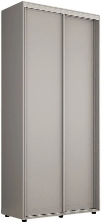 Шкаф-купе Mobildor Compact ДСП/2 двери 130x220x45 (Gray) - 3