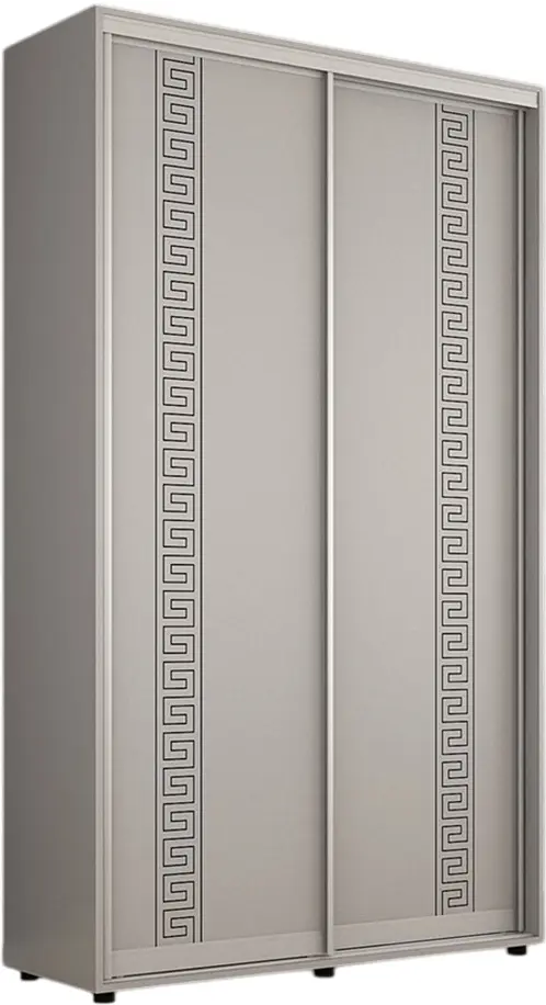 Dulap-cupe Mobildor Compact PAL/2 usi/ornament grecesc 140x200x45 (Grey)