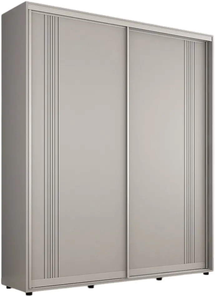 Dulap-cupe Mobildor Compact PAL/2 usi/ornament linii 190x200x45 (Grey)