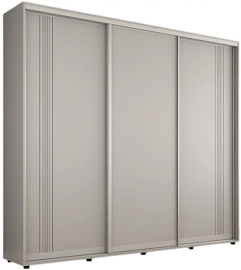Dulap-cupe Mobildor Compact PAL/3 usi/ornament linii 250x220x45 (Gray) - 3