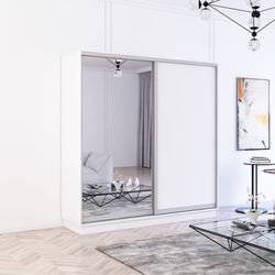 Шкаф-купе Mobildor Fox 1 зеркало/1 ДСП 190x200x60 (White)