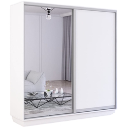 Шкаф-купе Mobildor Fox 1 зеркало/1 ДСП 220x210x60 (White) Thumb