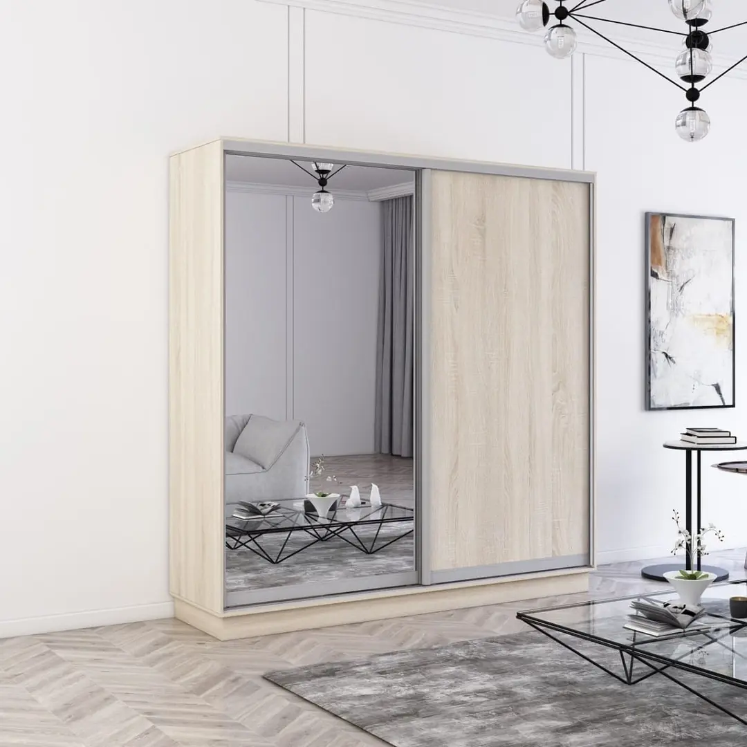 Dulap-cupe Mobildor Fox 1 oglinda/1 PAL 230x240x60 (Sonoma Oak)