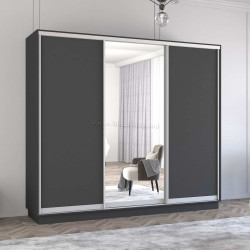 Dulap-cupe Mobildor Fox 1 oglinda/2 PAL 240x220x60 (Anthracite)