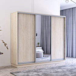 Dulap-cupe Mobildor Fox 1 oglinda/2 PAL 240x220x60 (Sonoma Oak)