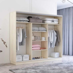 Dulap-cupe Mobildor Fox 1 oglinda/2 PAL 270x230x60 (Sonoma Oak) Thumb