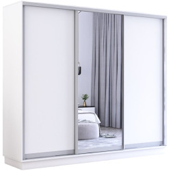 Dulap-cupe Mobildor Fox 1 oglinda/2 PAL 270x230x60 (White) Thumb