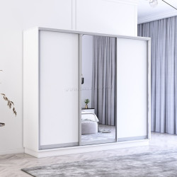 Dulap-cupe Mobildor Fox 1 oglinda/2 PAL 270x230x60 (White)