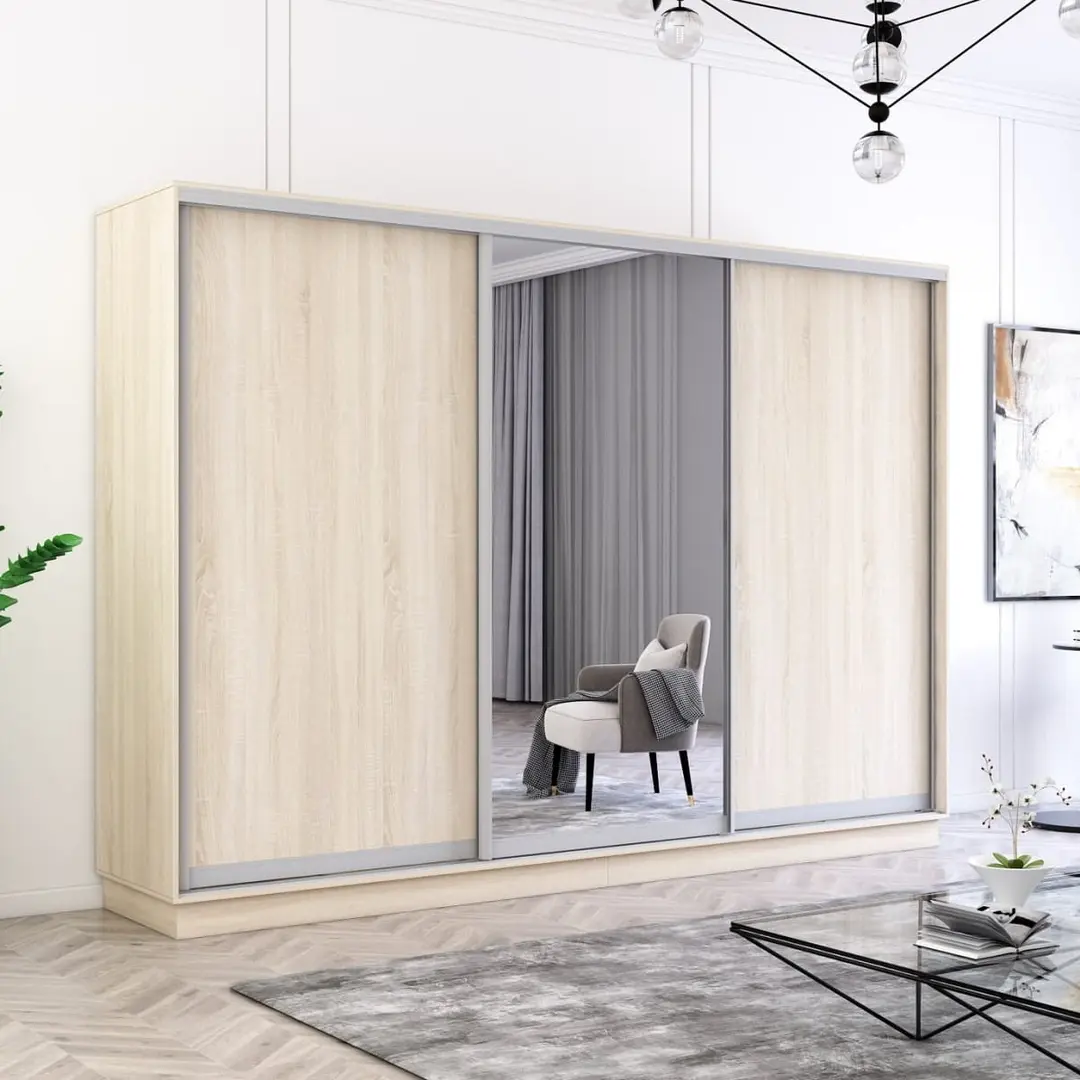 Dulap-cupe Mobildor Fox 1 oglinda/2 PAL 280x230x60 (Sonoma Oak)