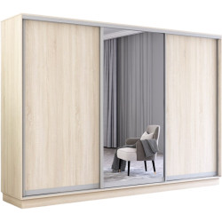 Dulap-cupe Mobildor Fox 1 oglinda/2 PAL 290x200x60 (Sonoma Oak) Thumb