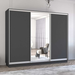 Dulap-cupe Mobildor Fox 1 oglinda/2 PAL 290x240x60 (Anthracite)