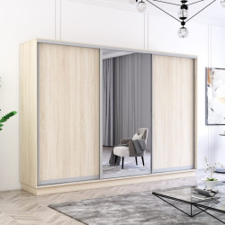 Dulap-cupe Mobildor Fox 1 oglinda/2 PAL 310x240x60 (Sonoma Oak)