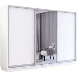 Шкаф-купе Mobildor Fox 1 зеркало/2 ДСП 350x210x60 (White) Thumb