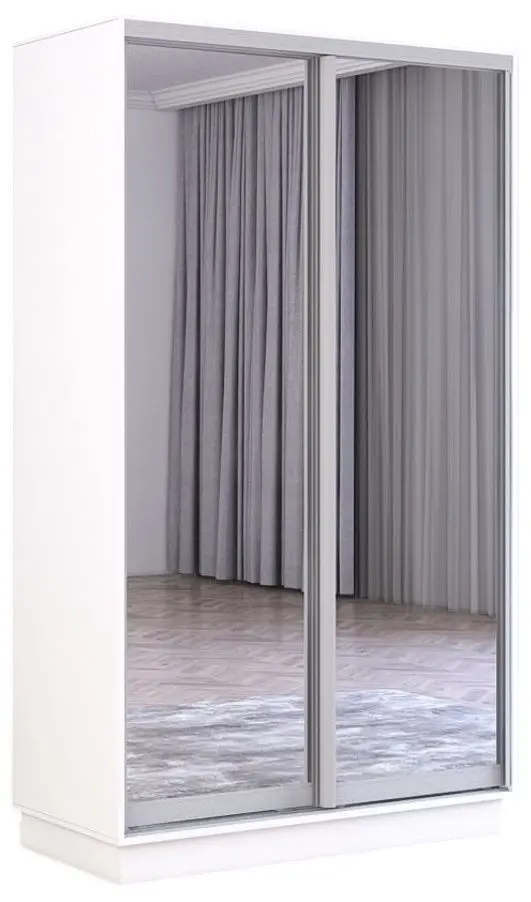 Шкаф-купе Mobildor Fox 2 зеркалa 100x220x60 (White) - 2