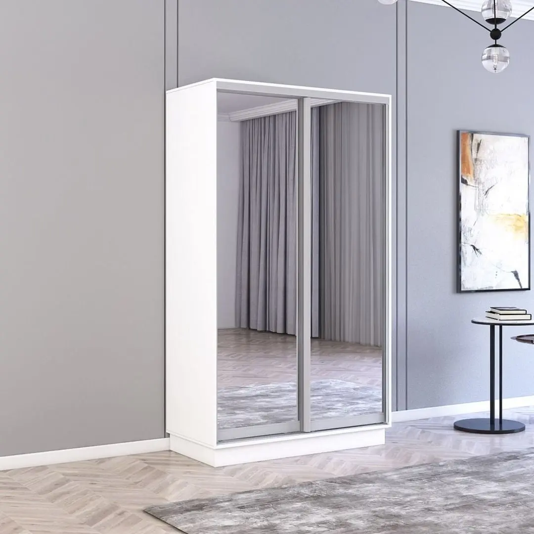 Шкаф-купе Mobildor Fox 2 зеркалa 100x240x60 (White)