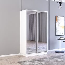 Шкаф-купе Mobildor Fox 2 зеркалa 120x240x60 (White)