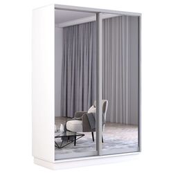 Шкаф-купе Mobildor Fox 2 зеркалa 130x210x60 (White) Thumb
