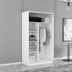 Dulap-cupe Mobildor Fox 2 oglinzi 150x220x60 (Anthracite) Thumb