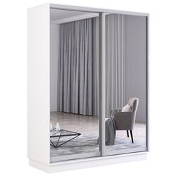 Шкаф-купе Mobildor Fox 2 зеркалa 160x200x60 (White) Thumb