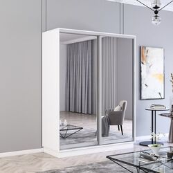 Шкаф-купе Mobildor Fox 2 зеркалa 160x210x60 (White)