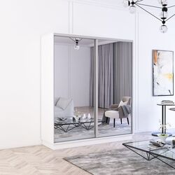 Шкаф-купе Mobildor Fox 2 зеркалa 180x200x60 (White)