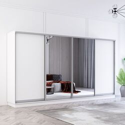 Dulap-cupe Mobildor Fox 2 usi cu oglinda 380x240x60 (White)