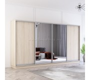 Шкаф-купе Mobildor Fox 2 зеркальные двери 400x210x60 (Sonoma Oak)