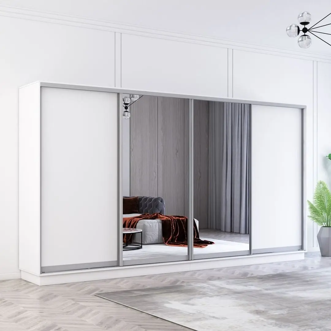 Шкаф-купе Mobildor Fox 2 зеркальные двери 400x210x60 (White)