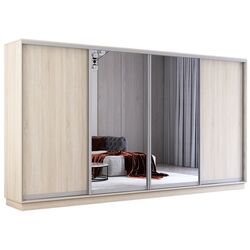 Шкаф-купе Mobildor Fox 2 зеркальные двери 400x230x60 (Sonoma Oak) Thumb