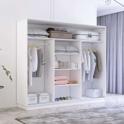 Шкаф-купе Mobildor Fox 260x230x60 (White) Thumb