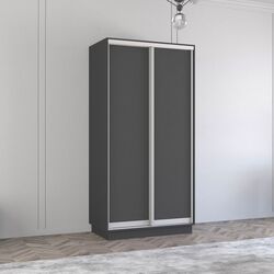 Шкаф-купе Mobildor Fox 2D двери ДСП 100x210x60 (Anthracite)