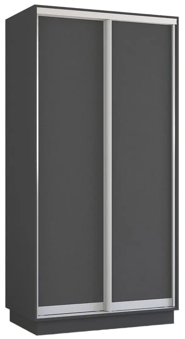 Шкаф-купе Mobildor Fox 2D двери ДСП 100x220x60 (Anthracite) - 3