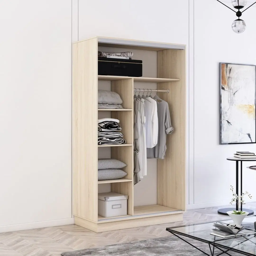 Dulap-cupe Mobildor Fox 2D usi PAL 100x220x60 (Sonoma Oak) - 3