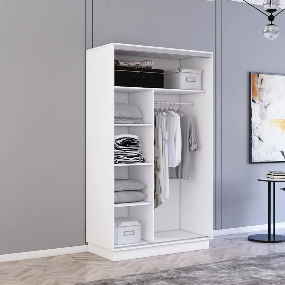 Dulap-cupe Mobildor Fox 2D usi PAL 100x220x60 (White) - 2