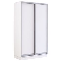 Шкаф-купе Mobildor Fox 2D двери ДСП 110x230x60 (White) Thumb