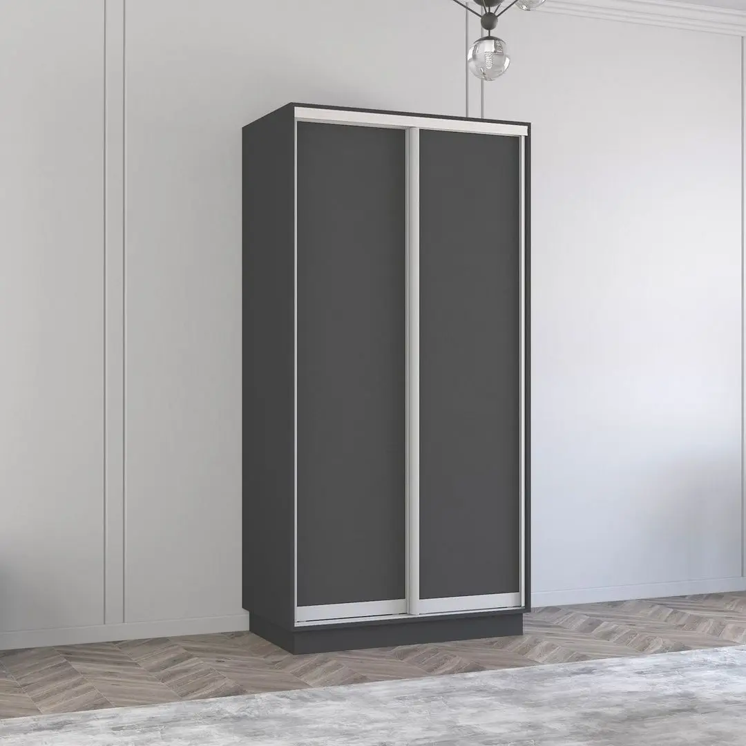 Шкаф-купе Mobildor Fox 2D двери ДСП 110x240x60 (Anthracite)